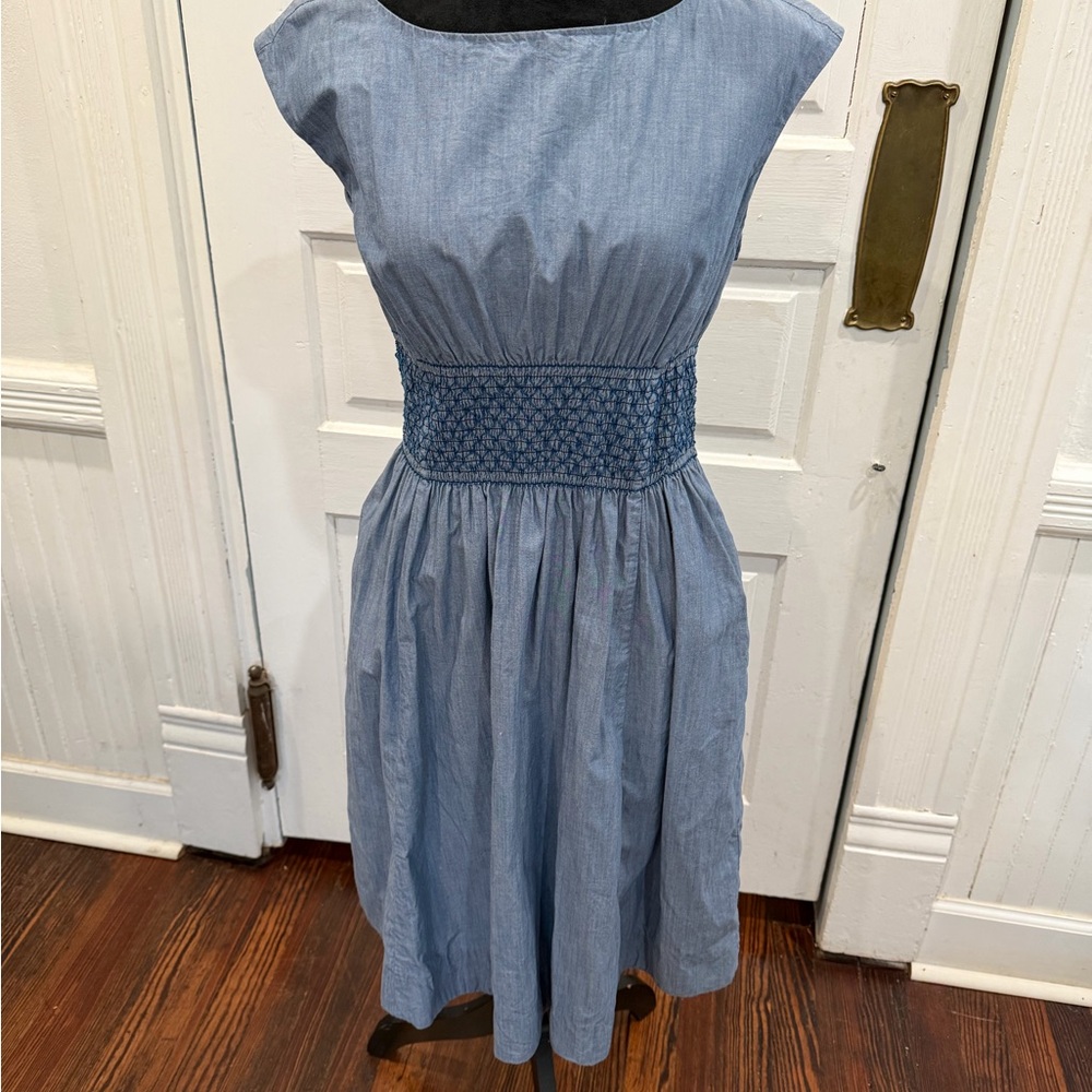 Kate Spade Chambray Dress Size 8 - Picture 3 of 9